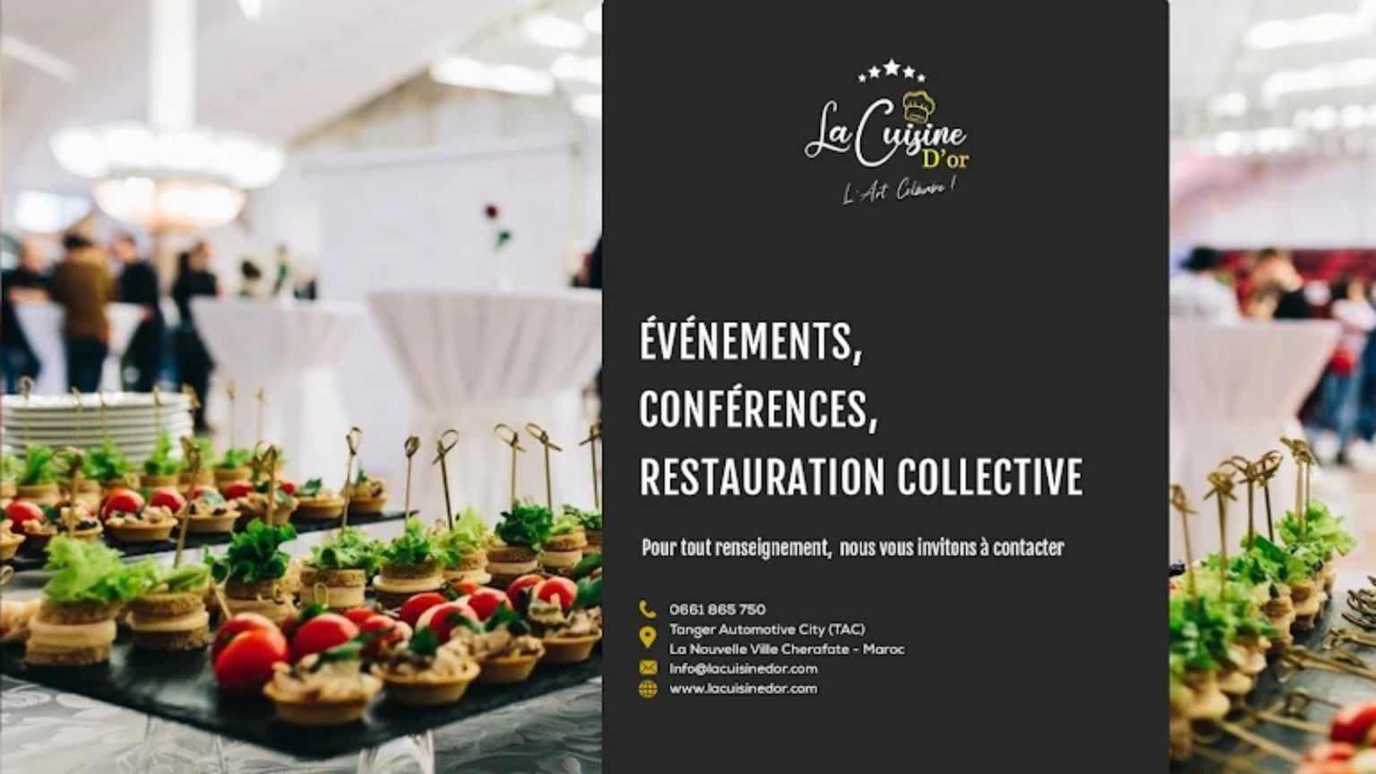 Buffet moderne de restauration d’entreprise, plats variés et présentoirs professionnels
